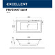 Ванна EXCELLENT Pryzmat Slim 180x80 "SOFT" (бронза)