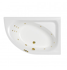 Ванна WHITECROSS Aquarella 170x110 (правая) "SMART" (золото)