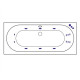 Ванна EXCELLENT Oceana 170x75 "SMART" (золото)
