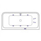 Ванна EXCELLENT Arana 180x85 "LINE" (золото)
