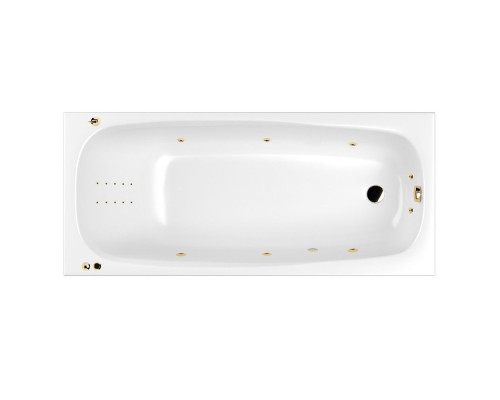 Ванна WHITECROSS Layla 170x75 "SMART NANO" (золото)