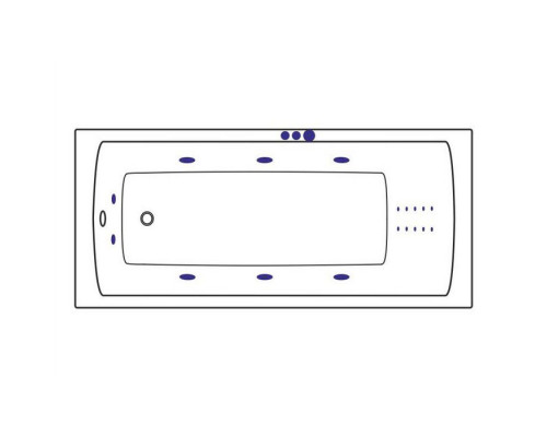 Ванна EXCELLENT Aquaria 150x70 "SMART NANO" (хром)