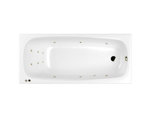 Ванна WHITECROSS Layla Slim 180x80 "LINE" (бронза)
