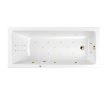 Ванна WHITECROSS Wave Slim 160x80 "ULTRA NANO" (золото)