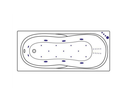 Ванна EXCELLENT Sekwana 170x75 "ULTRA NANO" (золото)