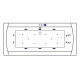 Ванна EXCELLENT Aquaria Lux 180x80 "ULTRA" (бронза)