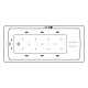 Ванна EXCELLENT Aquaria 140x70 "ULTRA NANO" (золото)