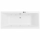 Ванна EXCELLENT Pryzmat Slim 180x80 "SOFT" (хром)