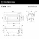 Ванна WHITECROSS Coin 180x70 (белый мат) иск. камень