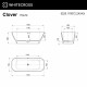 Ванна WHITECROSS Clover 170x72 (RAL мат) иск. камень