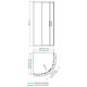 Lippe 45S00 Душевой уголок WasserKRAFT 80x185x80