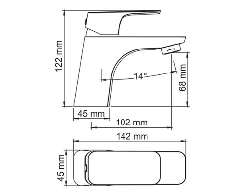Salm 2703 Смеситель для умывальника WasserKRAFT