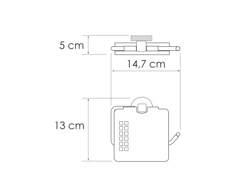 Таубер (Tauber) K-64425 Держатель туалетной бумаги WasserKRAFT