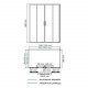 Lippe 45S51 Душевой уголок WasserKRAFT 160x190x90