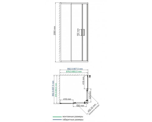 Таубер (Tauber) 64S03 Душевой уголок WasserKRAFT