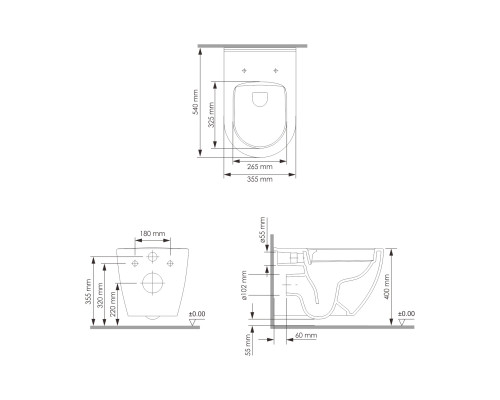 Mindel унитаз с крышкой 2 в 1, арт. H002.E034 WasserKRAFT