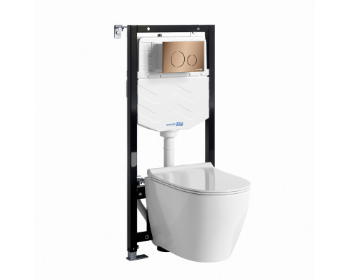 Аллер (Aller) 10TLT.010.ME.RG02.H002 Система инсталляции с унитазом WasserKRAFT