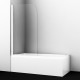Leine 35P01-80WHITE Стеклянная шторка на ванну WasserKRAFT 80x140