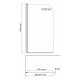 Leine 35P01-80WHITE Стеклянная шторка на ванну WasserKRAFT 80x140