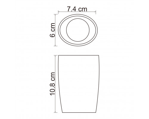 Dinkel K-4628 Стакан для зубных щеток WasserKRAFT