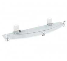 Leine K-5044WHITE (ранее К-5024WHITE) Полка стеклянная с бортиком WasserKRAFT
