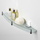 Leine K-5044WHITE (ранее К-5024WHITE) Полка стеклянная с бортиком WasserKRAFT