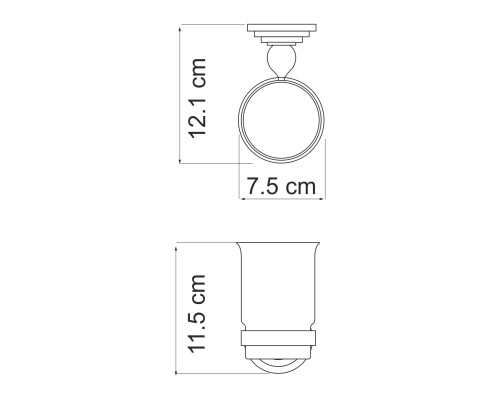 Ammer K-7028 Подстаканник одинарный WasserKRAFT