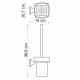 Верн (Wern) K-2527 Щетка для унитаза подвесная WasserKRAFT