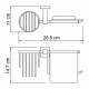 Липпе (Lippe) K-6559 Держатель туалетной бумаги и освежителя WasserKRAFT