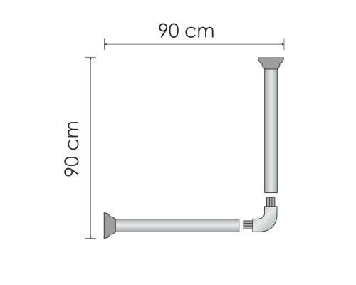 Эльба (Elbe) SC-729090 Карниз для ванной WasserKRAFT