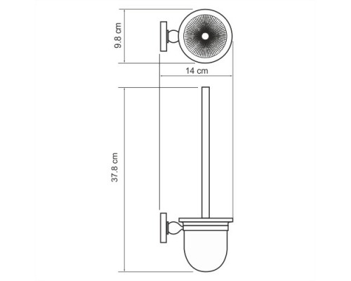 Аланд (Aland) K-8527 Щетка для унитаза подвесная WasserKRAFT