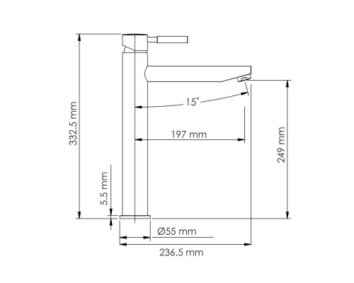 Gollach 3303H Смеситель для умывальника WasserKRAFT