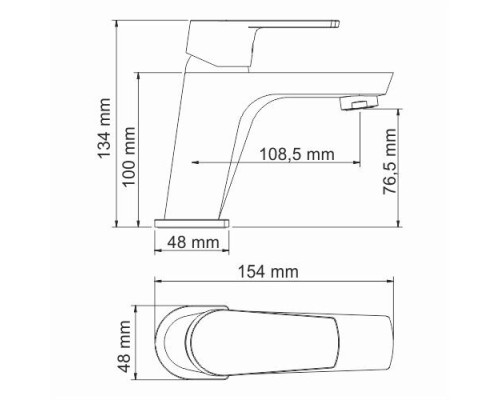 Dill 6103 Смеситель для умывальника WasserKRAFT