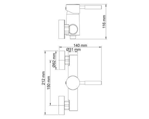 Main 4102 Смеситель для душа WasserKRAFT