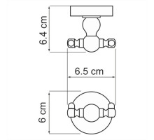 K-85023D/K-69023D/K-77023D Крючок двойной WasserKRAFT