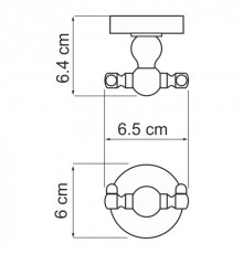 K-85023D/K-69023D/K-77023D Крючок двойной WasserKRAFT