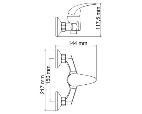 Isen 2602 Смеситель для душа WasserKRAFT