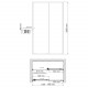 Dill 61S31 Душевая дверь WasserKRAFT 140x200