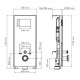 Абенс (Abens) 20TLT.010.ME.WH.RG03 Система инсталляции для унитазов WasserKRAFT