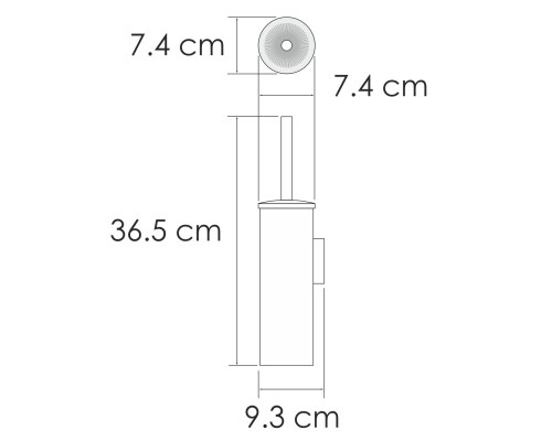 K-1087PB Щетка для унитаза подвесная WasserKRAFT