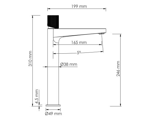 Paar 8803H Смеситель для умывальника WasserKRAFT