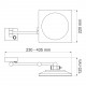K-1008 Зеркало с LED-подсветкой, 3-х кратным увеличением WasserKRAFT
