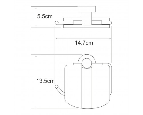 Дунай (Donau) K-9425 Держатель туалетной бумаги WasserKRAFT