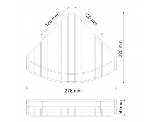 K-1511 Полка металлическая WasserKRAFT