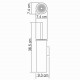 K-1087POLISHED GOLD Щетка для унитаза подвесная WasserKRAFT