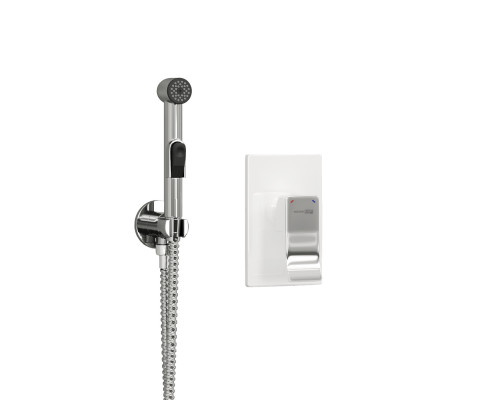 A010657WHITE Встраиваемый комплект для биде со шлангом 120 см WasserKRAFT