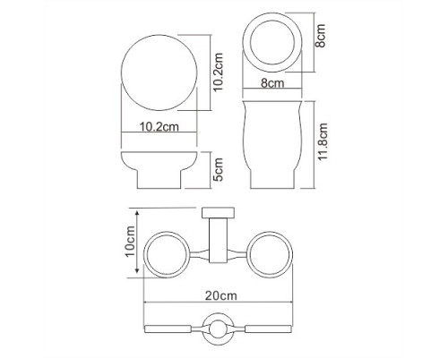 K-24226 Держатель стакана и мыльницы WasserKRAFT