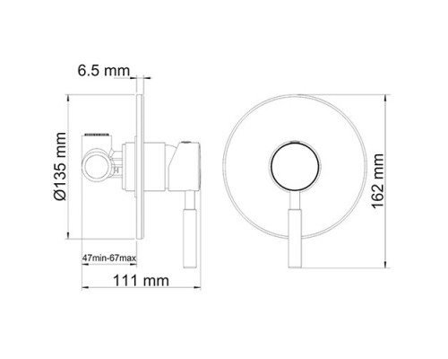 Main 4151 Смеситель для душа WasserKRAFT