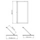 Abens 20W01-80 Brushed gold Fixed Стеклянная шторка WasserKRAFT 80x160