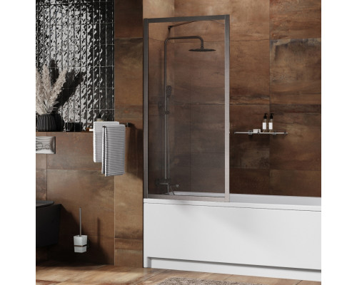 Abens 20W01-80 Brushed nickel Fixed Стеклянная шторка WasserKRAFT 80x160